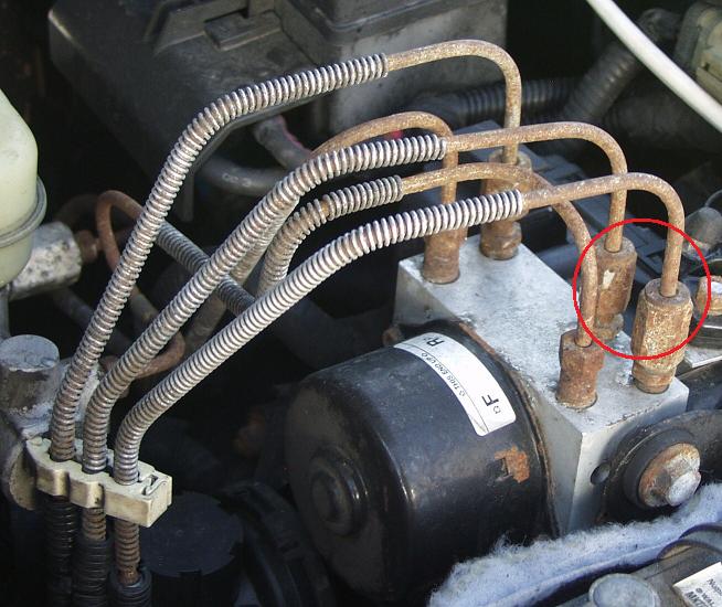 Ford ranger brake line failure #5